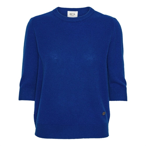 BETA STUDIOS LADY SLEEVE O-NECK AZURE BLUE